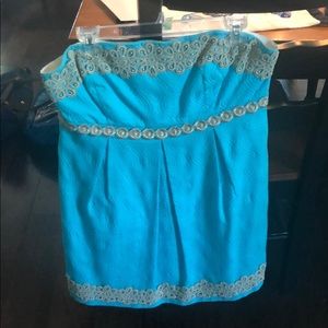 Lilly Pulitzer strapless dress